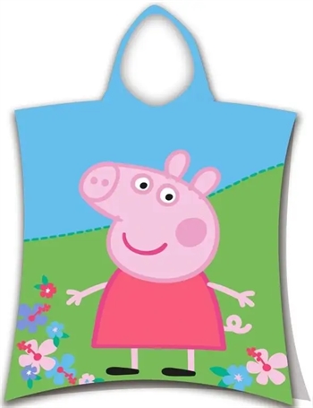 2: Badeponcho - Børnehåndklæde - Gurli gris - 50x115 cm - 100% Bomuld
